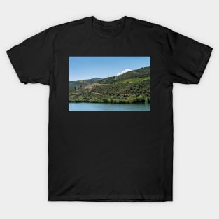 Point of view shot of terraced vineyards in Douro Valley T-Shirt